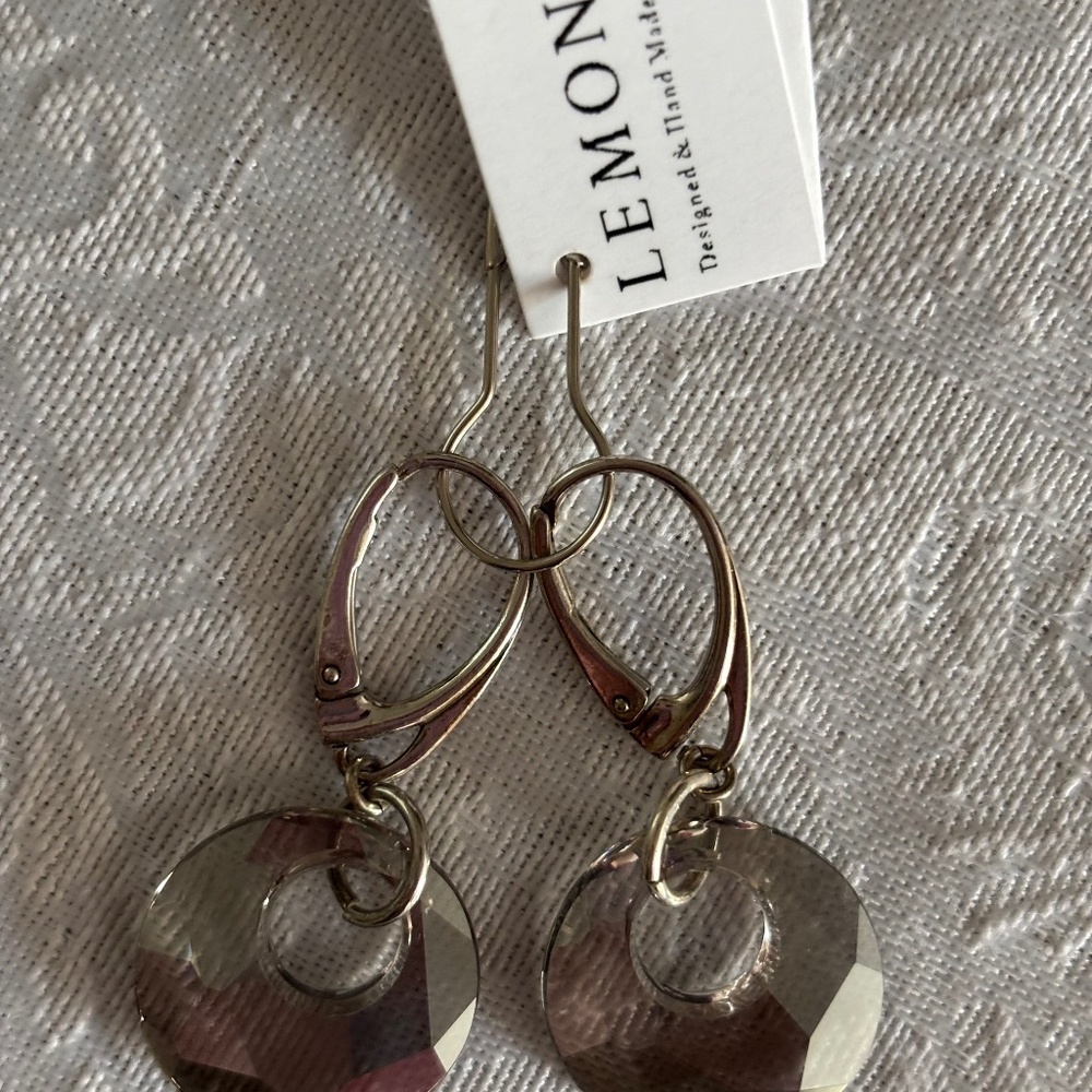 Lemoniq Sterling Earrings with Swarovski Crystal